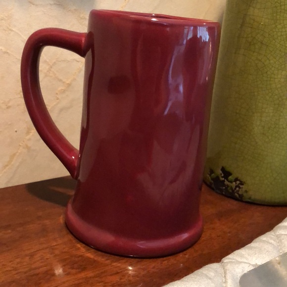 NWOT RaeDunn Grill Master red-burgundy  Beer Stein Mug - Picture 2 of 7
